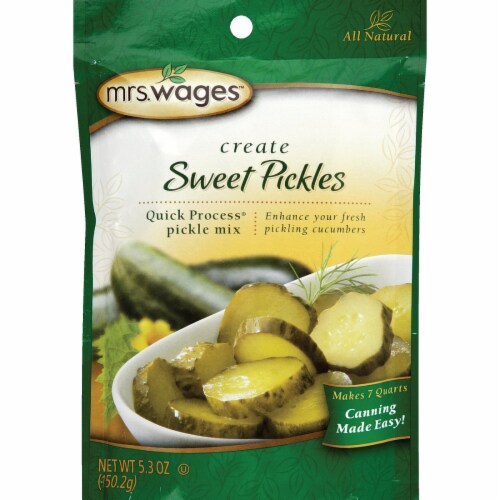 Mrs. Wages Quick Process 5.3 Oz. Sweet Pickling Mix W624-J7425 Perspective: front