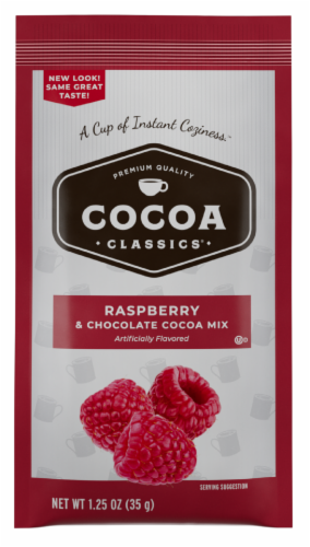 Cocoa Classics Raspberry & Chocolate Cocoa Mix Perspective: front
