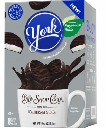 Candy Shop Cocoa York Peppermint Pattie Dark Chocolate Cocoa Mix Perspective: front