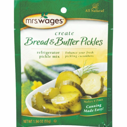 Mrs. Wages 1.94 Oz. Bread & Butter Refrigerator Pickling Mix W625-DG425 Perspective: front