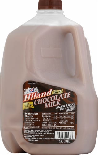 Hiland Farmer Owned Chocolate Milk Perspective: front