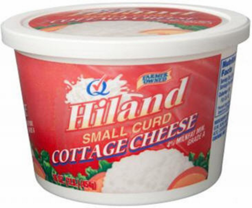 Hiland Dairy Small Curd Cottage Cheese Perspective: front