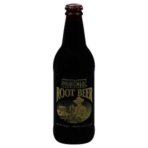 Sioux® City Root Beer Bottle Perspective: front