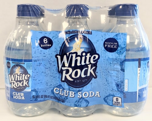 White Rock® Club Soda Bottles Perspective: front