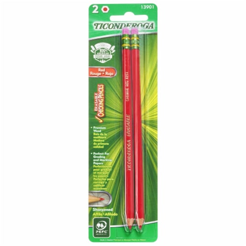 Dixon Red Checking Pencils Perspective: front