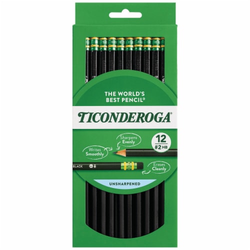 Ticonderoga® Black #2 Pencils Perspective: front