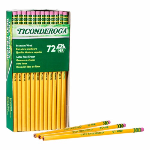 TICONDEROGA Beginner Pencils, Wood-Cased #2 HB Soft, With Eraser