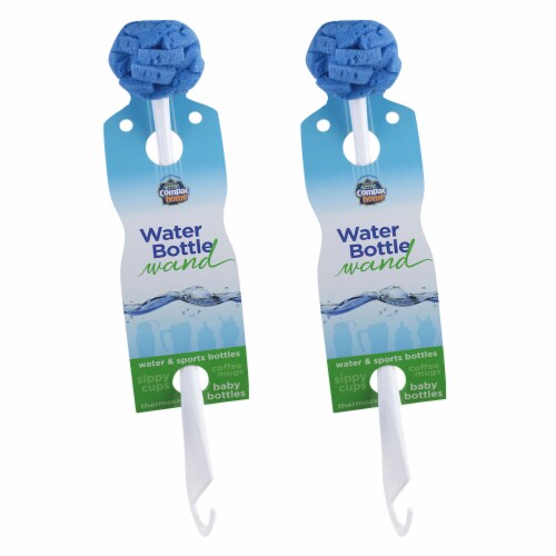 Compac Home Water Bottle Wand 12 inch Long Handle for Thermos, Baby Bottle, 2pk Perspective: front