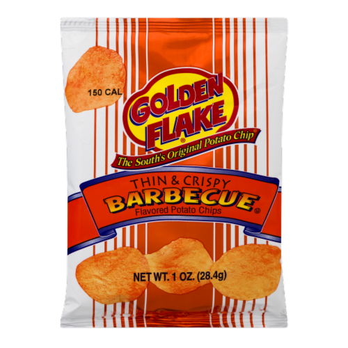 Golden Flake Barbecue Potato Chips Perspective: front