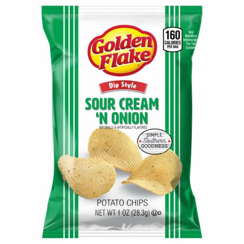 Golden Flake Sour Cream & Onion Potato Chips, 1 oz Smith’s Food and Drug