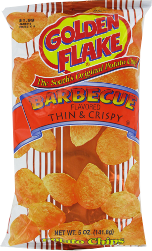 Golden Flake Barbecue Potato Chips Perspective: front
