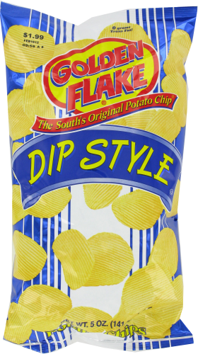Golden Flake Dip Style Potato Chips Perspective: front