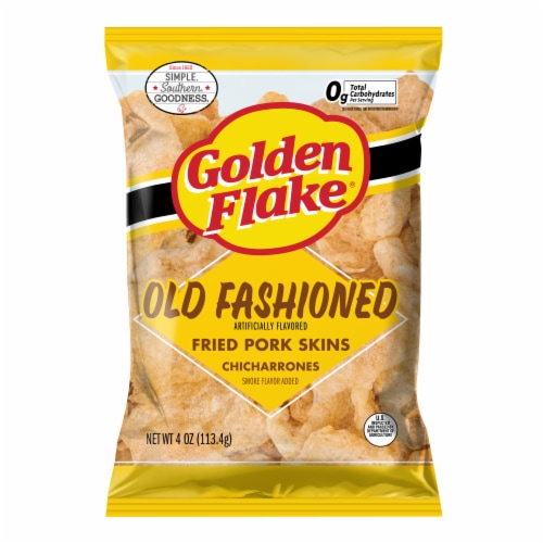 Golden Flake® Old Fashioned Fried Pork Skins Perspective: front