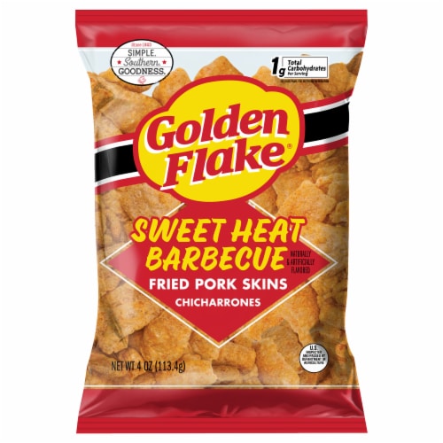Golden Flake® Sweet Heat Pork Rinds Perspective: front