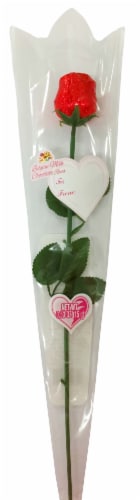 Albert's Belgian Milk Chocolate Rose Valentine's Day Candy Package Perspective: front