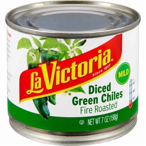 La Victoria® Mild Diced Fire Roasted Green Chiles Perspective: front