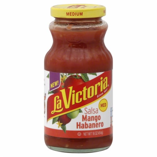 La Victoria® Medium Mango Habanero Salsa Perspective: front