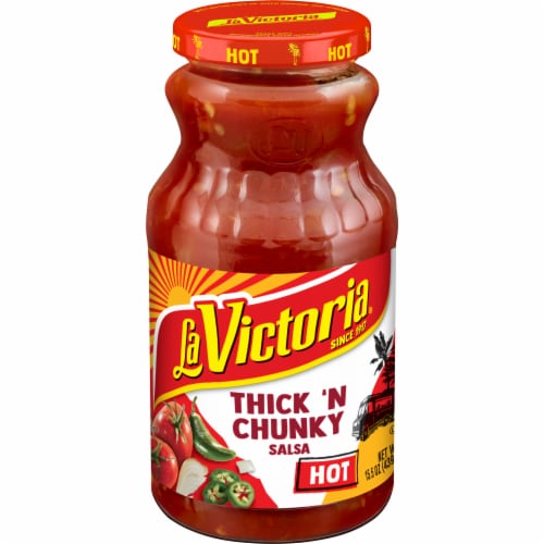La Victoria® Thick & Chunky Hot Salsa Perspective: front
