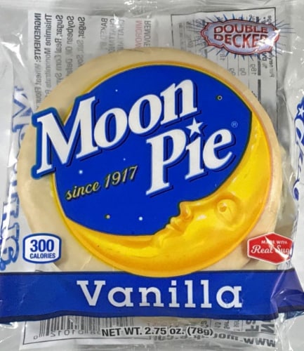 Moon Pie® Vanilla Double Decker Marshmallow Sandwich  Individually Wrapped Snack Perspective: front