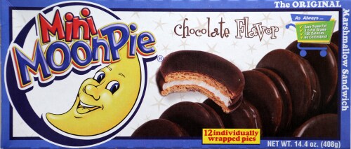 Mini Chocolate Moon Pies Perspective: front