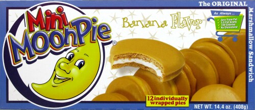 Mini Banana Moon Pies Perspective: front
