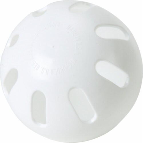 Regulation Size White Wiffle Ball 4 639C Pack of 12 12 Harris Teeter