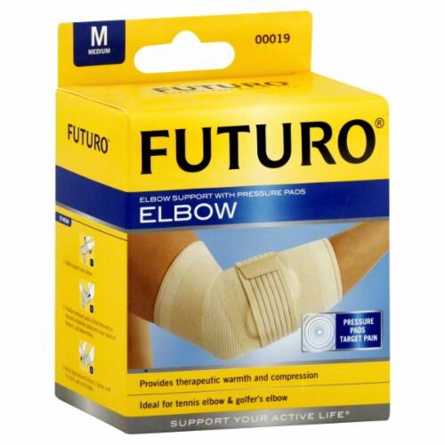 Futuro Elbow Support Medium with Pressure Pads Perspective: front