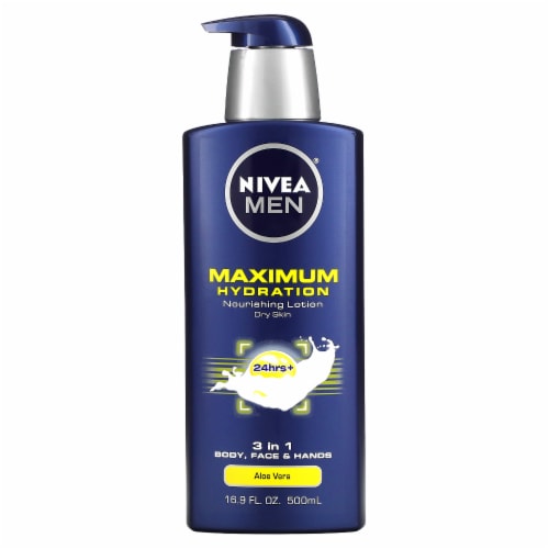 NIVEA MEN Maximum Hydration 3 in 1 Nourishing Body Lotion Perspective: front