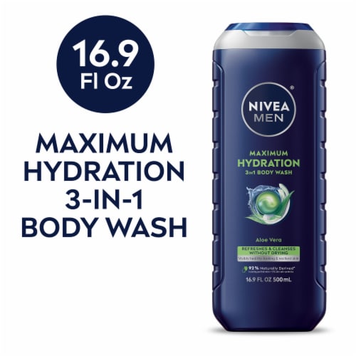 Nivea Men Maximum Hydration 3-In-1 Body Wash Perspective: front