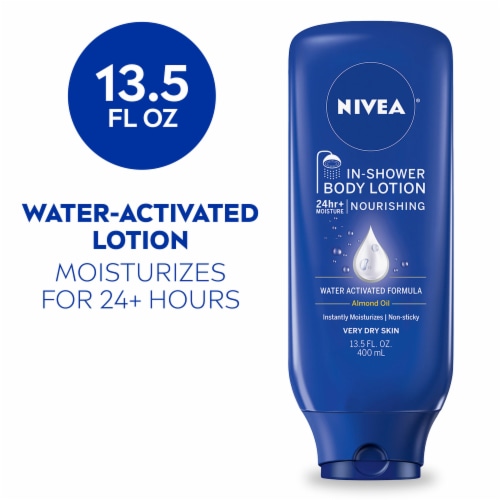 Nivea Nourishing In-Shower Body Lotion with Almond Oil, 13.5 fl oz - Kroger