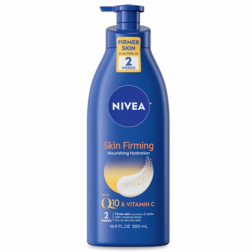 NIVEA Nourishing Skin Firming Body Lotion w/ Q10 and Vitamin C Perspective: front