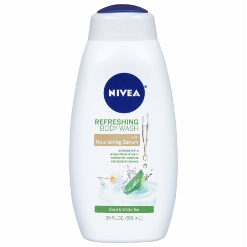 Nivea Basil & White Tea Refreshing Body Wash Perspective: front