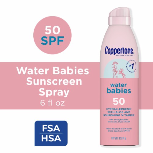 Coppertone® Water Babies SPF 50 Lotion Sunscreen Spray