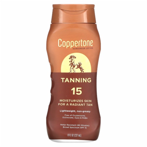 Coppertone Tanning Sunscreen Lotion SPF 15 - 8 fl oz (237 ml) Perspective: front