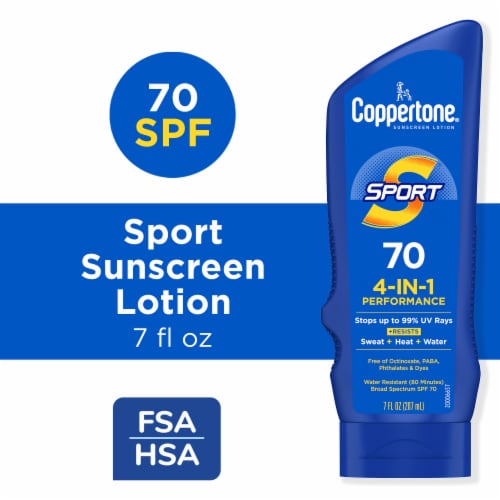 Coppertone Sport Sunscreen Lotion, Broad Spectrum Spf 70 Sunscreen