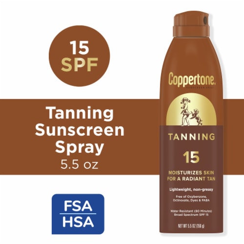 Coppertone® Lightweight & Moisturizing SPF 15 Tanning Sunscreen Lotion Perspective: front
