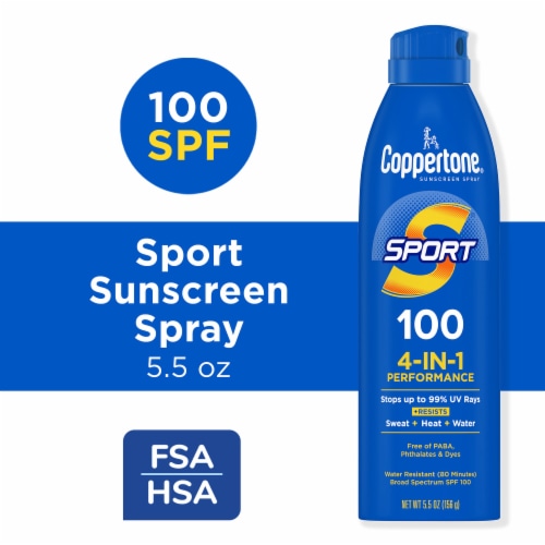 Coppertone® Sport Sunscreen Spray SPF 100 Perspective: front