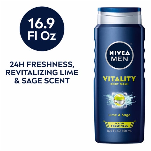Nivea Men Lime & Sage Vitality Body Wash Perspective: front
