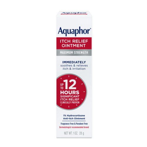 Aquaphor® Maximum Strength Itch Relief Ointment Perspective: front