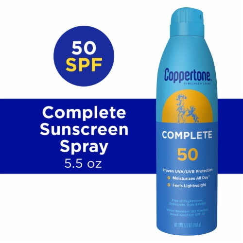 Coppertone Complete Sunscreen Spray, Spf 50 Spray Sunscreen Perspective: front