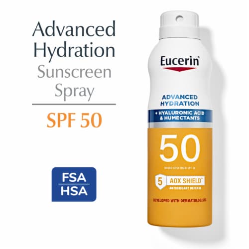 Eucerin® Advanced Hydration SPF 50 Sunscreen Spray Perspective: front