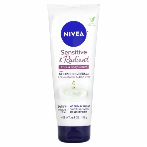 Nivea Sensitive & Radiance Face & Body Cream with Nourishing Serum 6.