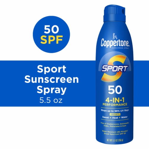 Coppertone® Sport SPF 50 Sunscreen Spray Perspective: front