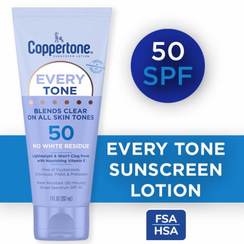 Coppertone® Every Tone No White Residue Sunscreen Lotion SPF 50