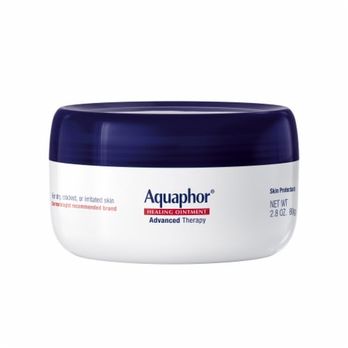 Aquaphor Healing Ointment Advanced Therapy Skin Protectant, Dry Skin Body Moisturizer Perspective: front