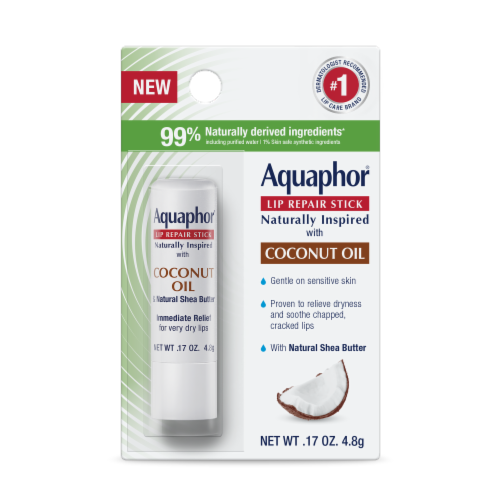 Aquaphor® Coconut Oil Lip Repair Stick Perspective: front