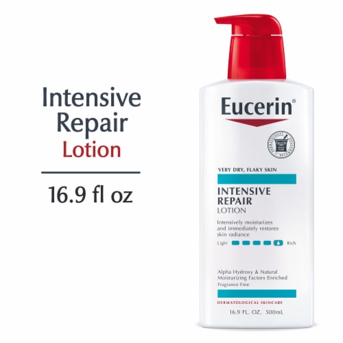 Eucerin Intensive Repair Body Lotion For Very Dry, Flaky Skin Perspective: front