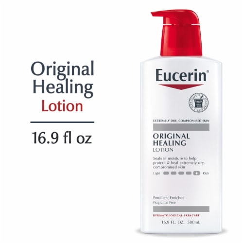 Eucerin Original Healing Body Lotion For Extremely Dry, Compromised Skin Perspective: front