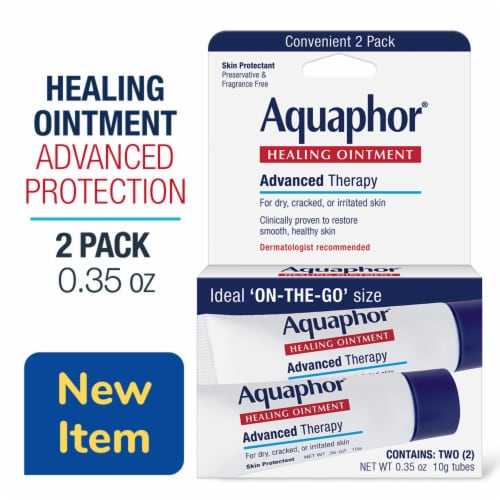 Aquaphor Healing Ointment Advanced Therapy Skin Protectant Perspective: front