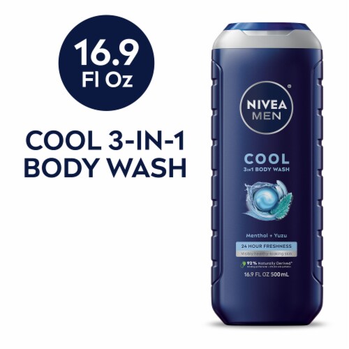Nivea® Men Cool 3-in-1 Body Wash Perspective: front